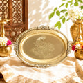 BR - 25 Brass Peacock Platter