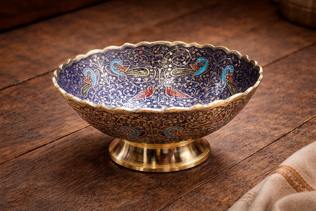 Brass Decorative Fruit Bowl