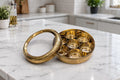 Brass Spice Box with Transparent Lid