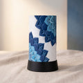 A-24 Blue Floral Pattern Shade